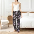 thumbnail image 5 of Uemuo Snake And Floral1 Pattern Women's Wide Leg Palazzo Lounge Pants with Pockets Light Weight Loose Comfy Casual Pajama Pants-Medium, 5 of 9