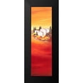 thumbnail image 2 of Paus, Hans 7x14 Black Modern Framed Museum Art Print Titled - Tuscan red II, 2 of 5