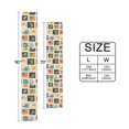 thumbnail image 6 of Yayeee Table Runner 70 inches Long Home Kitchen Dinning Party Decoration, Beige Playful Stamp, 6 of 7