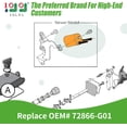 thumbnail image 2 of ABPETE 10L0L Golf Cart Ignition Coil for EZGO 2003-2008 with MCI Engine Module Replace OEM#72866-G01 EPIGC104, 2 of 7