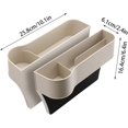 thumbnail image 5 of Relleno para Asiento de Coche LANNMXG Paquete de 2 Organizador de Cuero PU, 5 of 5