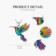 thumbnail image 5 of SOULMEET Hummingbird/Phoenix/Owl/Dove/Flamingo/Raven/Blue Jay/Cardinal/Peacock/Eagle/Parrot/Robin Necklace for Women 925 Sterling Silver Bird Pendant Necklace Animal Jewelry Gift for Mother Wife, 5 of 10