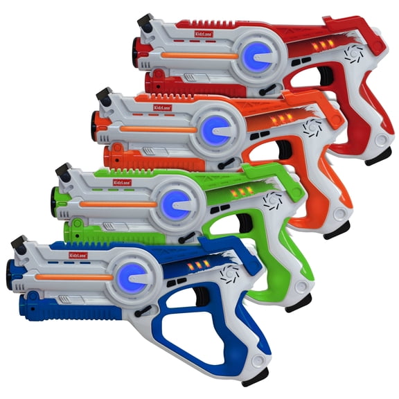 Laser Tag Set of 4 - Laser Tag Blasters for Kids with 4 Team Play - Interactive Tag Set