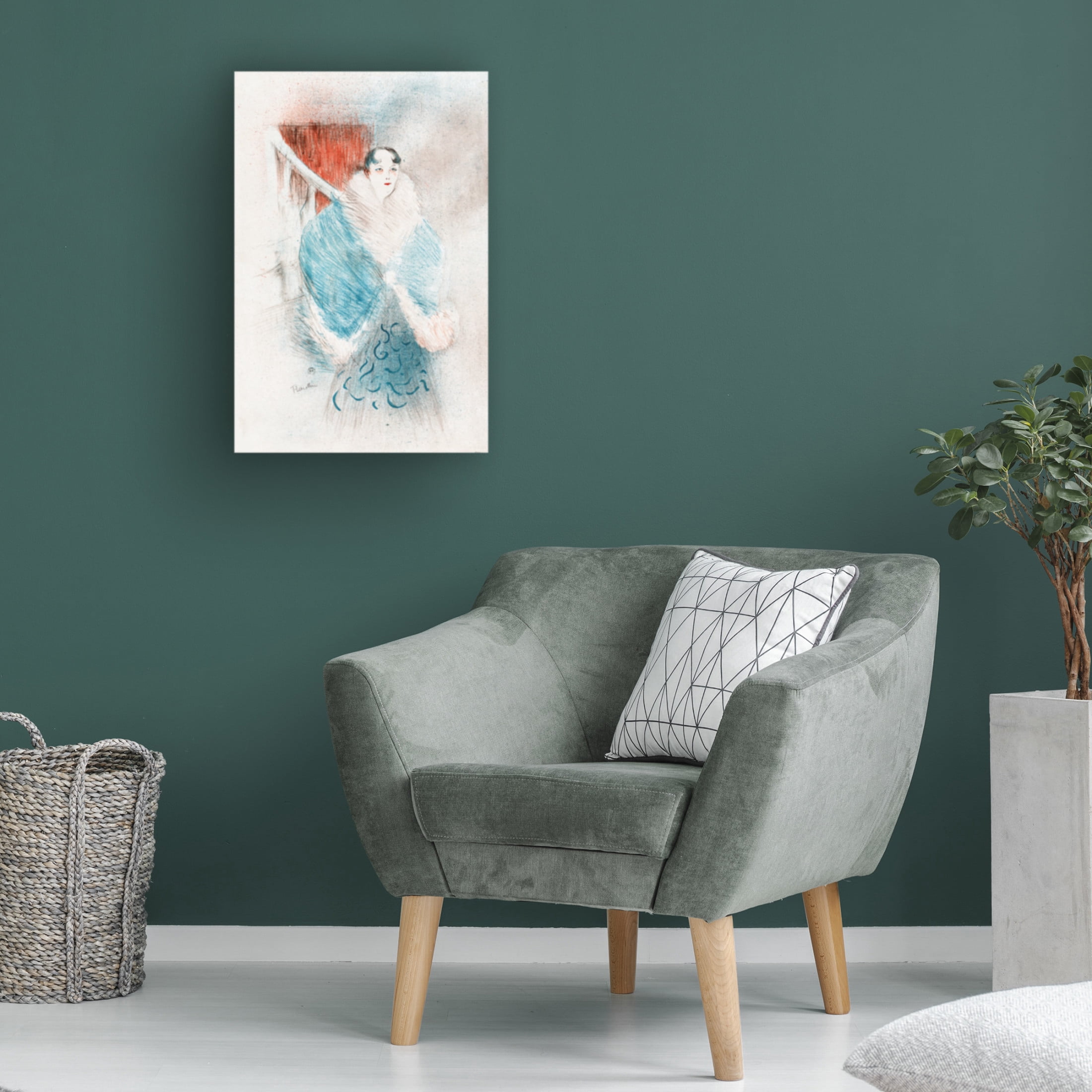 Trademark Fine Art Pictufy Elsa, Dite La Viennoise 1897 Canvas Wall Art