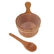thumbnail image 2 of Juego de cucharones para sauna, barril de madera para sala de vapor a prueba de fugas con revestimiento de plástico para piscina de SPA, 4L, 2 of 13