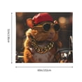 thumbnail image 3 of Pofeuu Hip-Hop Guinea Pig. Print Wall Tapestry Decoration Wall Hanging Tapestry 60 x 51 Inch, 3 of 6