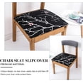 thumbnail image 3 of Chair Covers Seat Covers for Dining Room Chair Seat Covers 4PCS Removable Washable Upholstered Chair Seat Cushion Slipcovers Chair Protector with Elastic Bottom for Dining Room,Office, 3 of 6