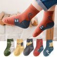 thumbnail image 2 of 5 Pairs of Socks Cute Cartoon Cat Pattern Breathable Comfortable Boy And Girl Mid-Tube Socks, 2 of 10