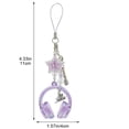 thumbnail image 3 of Aesthetic Y2K Phone Charm Keychains Pendant Mini Headphone Phone Charms Cute Headset Phone Lanyard Keyring Purse Charms Bag Accessories, 3 of 7