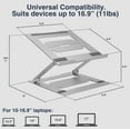 thumbnail image 6 of Desky Adjustable Laptop Stand Riser, 6 of 10