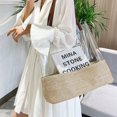 thumbnail image 3 of Bolsos de hombro de playa de paja transparente de moda Bolsos de mano de jalea Rose Red Afortunado Sencillez, 3 of 5