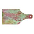 thumbnail image 2 of Flower Cutting Board, Floral Design with a Grunge Style Dated Background Retro Artisan Pattern, Decorative Tempered Glass Cutting and Serving Board, Wine Bottle Shape, Pink and Green, by Ambesonne, 2 of 5