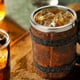 thumbnail image 3 of Viking Mug Beer Cup Bavarian Wood Style Simulation Wooden Barrel Double Wall Drinking, 3 of 5