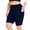 Navy, variant on Gxdcog Women's Plus Size Athletic Yoga Shorts High Waist Seamless Workout Gym Leggings