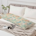 thumbnail image 6 of Teal Seahorse Starfish Throw Pillow Covers Summer Beach Coral Shell Vintage Decorative Lumbar Pillow Cover Rectangle Cushion Case for Sofa Couch Bed Living Room Bedroom 20 X 60 Inches, 6 of 9