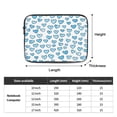 thumbnail image 3 of Laptop Sleeve Bag Compatible For iPad MacBook Air Pro Tablet Computer PC notebook Protective Fit in 10/12/13/14/15/16/17 inch Size Blue Heart (2), 3 of 5