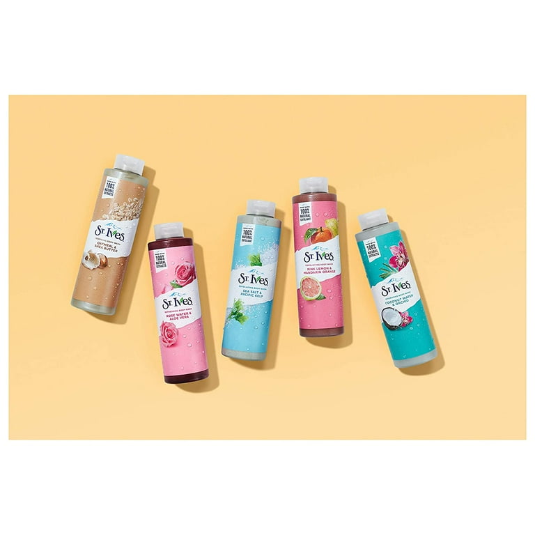 kings heath vape shop St. Ives, Body Wash, Rose Water & Aloe Vera 16 fl oz, Refreshing