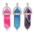 thumbnail image 2 of Hexagon Column Charm Jewelry Hanging Pendant Multicolor Exquisite Agate Charms Crafting Necklace Bracelet Accessories Red, 2 of 8