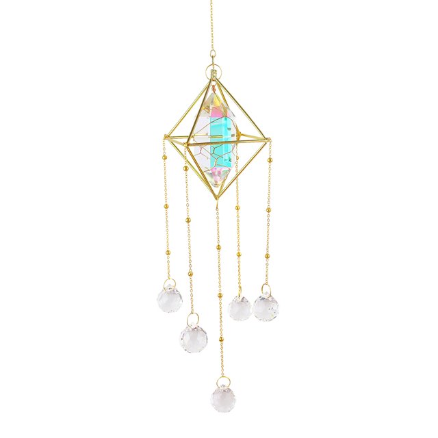 Btafrte Adornos Colgantes para Puerta Y Ventana Viento Cristal Del (multicolor)