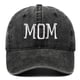 thumbnail image 1 of Gorra de béisbol bordada para mamá, el mejor regalo para mamá, gorra de béisbol para mujer, para viajes al gimnasio Negro, 1 of 8