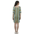 thumbnail image 5 of Moomaya Printed Tunic Dresses Women Back Slit 3/4 Sleeve Dress With Pockets, 5 of 6