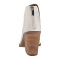thumbnail image 5 of Dellytop Womens Pointed Toe Cutout Stacked Slip On Chunky Block High Heel Booties, 5 of 5