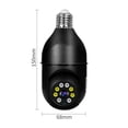 thumbnail image 2 of 1080P Bombilla de luz inalámbrica Monitor Cámara WiFi Cámara de seguridad 2MP Admite audio bidirecci Tomshoo Negro/Paquete de 1, 2 of 7