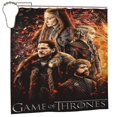 thumbnail image 2 of Cortina de ducha Jon Snow, impermeable, de poliéster, lavable, decorativa, con 12 ganchos, 182,88 x 182,88 cm, de hierro, 2 of 8