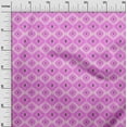 thumbnail image 3 of oneOone Cotton Poplin Fuschia Pink Fabric Asian Ikat Dress Material Fabric Print Fabric By The Yard 56 Inch Wide, 3 of 4