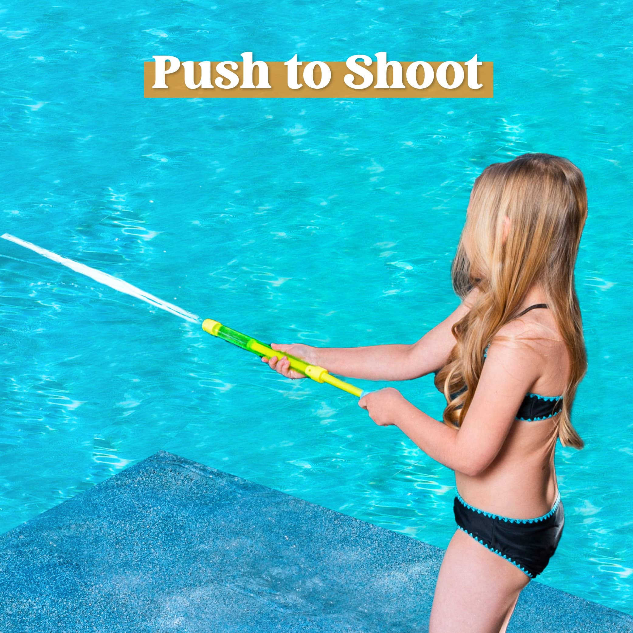 Joyfy 18 Packs 16.5'' Super Water Soaker Blaster Squirt Guns, Bulk Summer Outdoor Swimming Pool, Backyard, Beach Water Game Fighting Play Toys