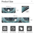 thumbnail image 3 of Yayeee Faucet Mat for Kitchen Sink 14.7" Diatomite Long Splash Guard Pad, Black Marble, 2 Pack, 3 of 7