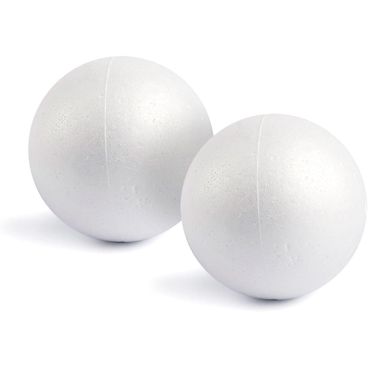 White Styrofoam Polystyrene 3D Craft Balls for Kids Art & Modelling Pack of 10 