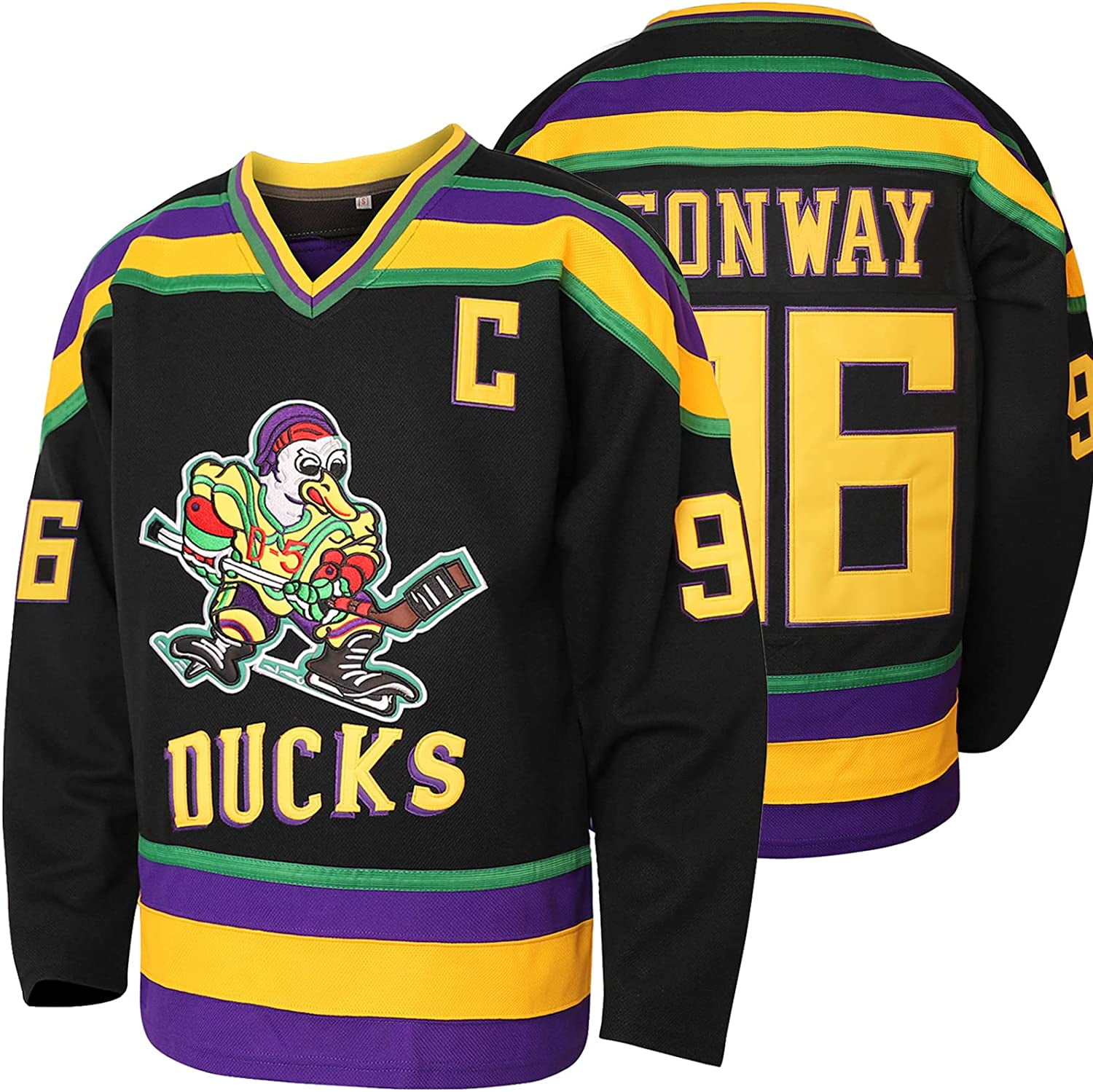 Shop Charlie Conway #96 Mighty Ducks Hockey Jersey Online in The USA L