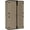 Brown, variant on ZZMTIME 4x3FT Heavy-Duty Outdoor Storage Shed | 34 Cu.Ft Waterproof Resin Cabinet with Double-Wall | UV-Resistant & Lockable for Garden Tools, Bikes, Patio Furniture (Wood Grain Texture)