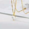 thumbnail image 2 of Charm Heart Cut Cubic Zircon Jewelry Women 925 Silver,Gold Necklace Pendant, 2 of 5