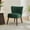 green, variant on Modern Accent Chair, Velvet Wingback Lounge Chair with Wood Legs, Soft Plush Upholstery, Compact Armless Design, 300lb Capacity - Mid-Century Style Plush Upholstered Chair for Living Room, Bedroom