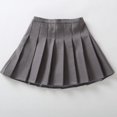thumbnail image 4 of Minifaldas plisadas Vintage para niños y niñas, faldas de tenis coreanas, faldas cortas de uniforme de estudiante, blanco y negro, Verano, 4 of 5