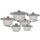 thumbnail image 1 of Bateria de Cocina 12 Piezas ColorHome Acero Inox Triple Capa Induccion, 1 of 8