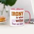 thumbnail image 4 of CafePress - Irony Your You're Mugs - 11 oz Ceramic Mug - Novelty Coffee Tea Cup, 4 of 6