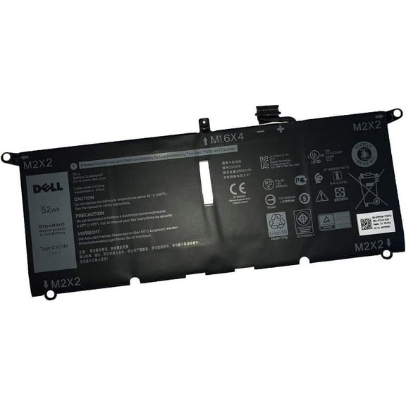Emery TECH DELL DXGH8 Battery replaceable for Dell XPS 13 7390 9370 9380 Inspiron 5390 5391 7390 7391Inspiron 14 7490 Latitude 3301 3311 Vostro 5390 5391 0H754V H754V 0V48RM V48RM HK6N5 Series