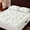 White, variant on Cooling Bamboo Fiber Fitted Mattress, Quilted Anti-slip Deep Pocket Design, Soft Breathable Quiet Machine Washable, Comfortable Cooling Pad Universal For Home Hotel Dormitory(Gray,Full)