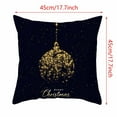 thumbnail image 3 of Floleo Christmas Gold Tree Pillow Covers 18*18In Square Decorative Throw Pillow Covers Cushion Case For Sofa Couch Home Farmhouse Christmas Decor, 3 of 4