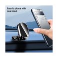 thumbnail image 3 of Car Phone Holder Non-slip 360 Degree Rotation Dashboard Mounted Strong Magnetic Automotive Mobile Phone Stand for Vehicle-Silver, 3 of 5