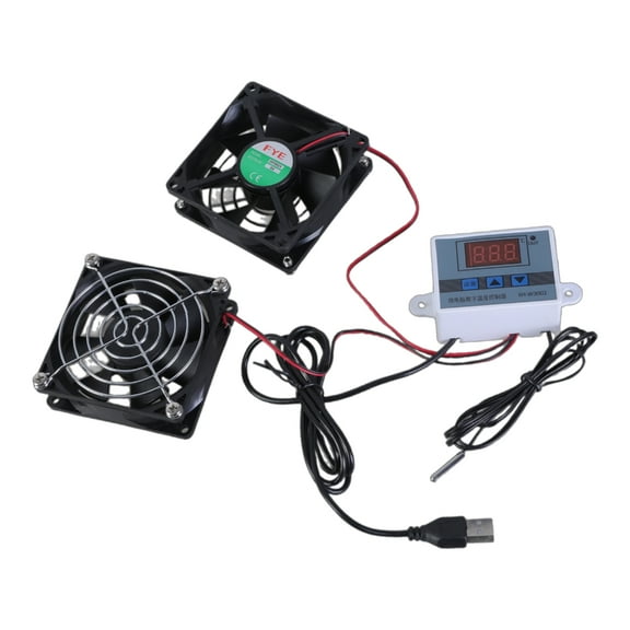 Zeiwohndc High Airflows 80mm Cabinet Cooling Fan for Electronics and Plant Houses