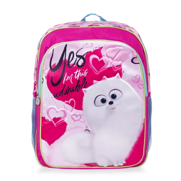 Mochila Primaria Gidget El Mundo Secreto De Tus Mascotas ATMPACKS Color Rosa