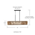 thumbnail image 4 of 6 Light Island In Bohemian Style-7.5 Inches Tall And 41 Inches Wide Capital Lighting 844661Wk, 4 of 7
