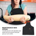 thumbnail image 3 of Shisuyan Work Apron BBQ Cooking Apron Adjustable Apron with Pockets Maintenance Man Apron, 3 of 9
