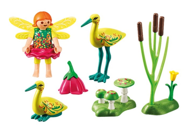 Playmobil Fairies Fairy Girl with Stork Birthday Present 9138 