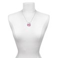 thumbnail image 3 of Delight Jewelry Hot Pink ''Little Sister'' with Heart Joy Ring Charm Necklace, 18", 3 of 4