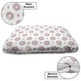 thumbnail image 3 of Donut Pet Bed, Pastel Colored Dessert Sweets Sprinkles and Hearts Valentine's Day Theme Print, Resistant Pad for Dogs and Cats Cushion with Removable Cover, 24" x 39", Pink and White, by Ambesonne, 3 of 4